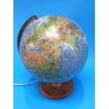 A 'Scan Globe' light up terrestrial globe