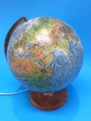 A 'Scan Globe' light up terrestrial globe