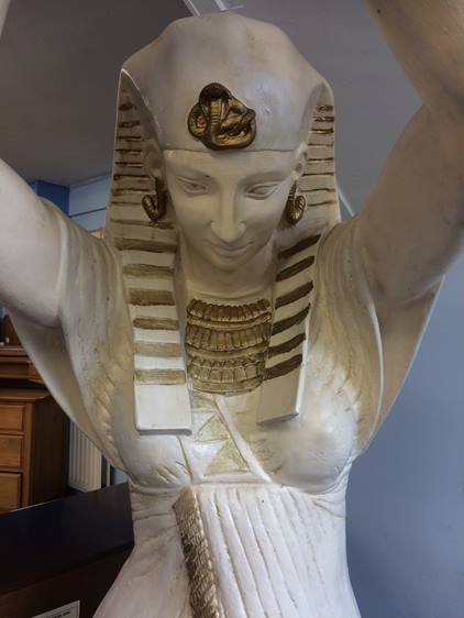 A large lamp in the form of an Egyptian female - Image 2 of 3