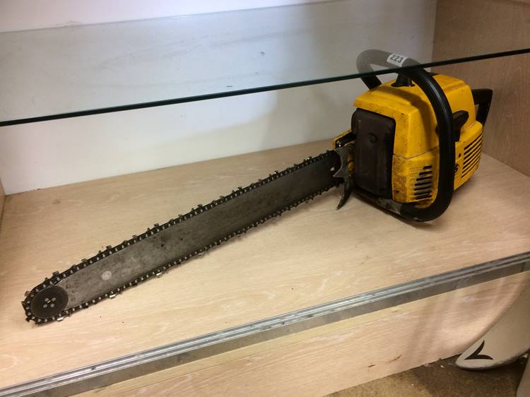 A chainsaw