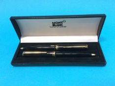 Pair of cased ball point pens