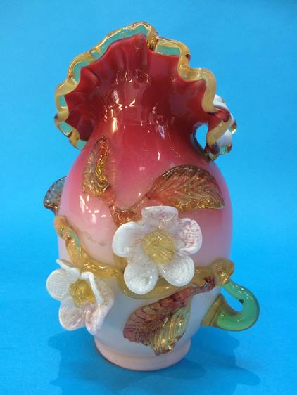 A Stonebridge style glass vase