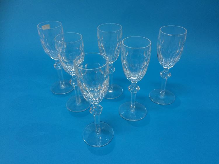 Suite of six Waterford glasses