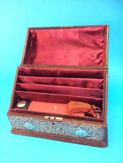 A silver mounted stationary box, Chester 1904 - Image 3 of 4