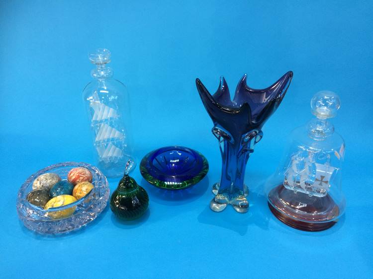 Collection of assorted studio glass