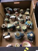 Large collection of Royal Doulton toby jugs