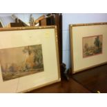 Pair of gilt framed Victorian watercolours