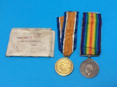 Pair WWI medals to DVR P. Chattaway R.A