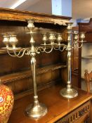 Large pair of candelabras