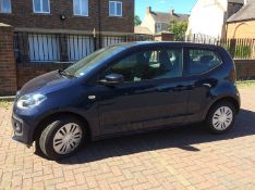 A blue Volkswagen Move Up Blue motion Technology, Petrol, Mot 23/10/18, 1 litre, 39,773 miles.