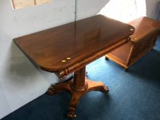 A Georgian mahogany games table