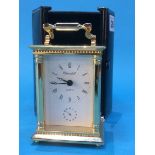 A Quartz carriage clock dial signed Churchill