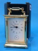 A Quartz carriage clock dial signed Churchill