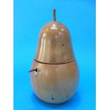 A pear shaped reproduction tea caddy