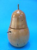 A pear shaped reproduction tea caddy