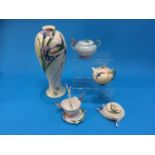 Collection of five pieces of unboxed Franz porcelain including a vase, tea cup and saucer etc.