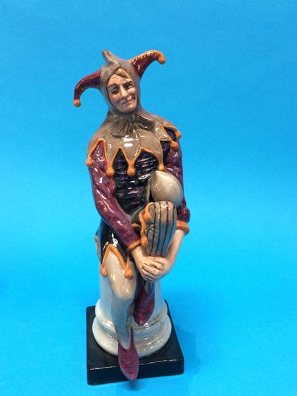 Royal Doulton figures 'The Old Balloon Seller' and 'The Jester' - Image 3 of 4