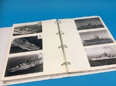 Album containing a quantity of post WWII naval information sheets (approx. 177)