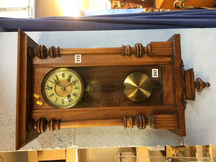 Walnut wall clock