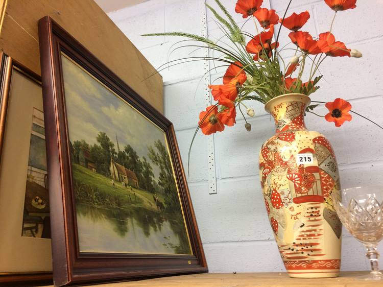 Oriental vase and a collection of pictures - Image 2 of 2