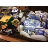 Three boxes of Ringtons china etc.