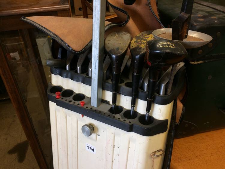 Golf clubs in case and fencing foil - Image 2 of 2