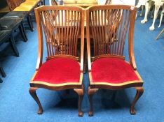 Pair of mahogany chairs