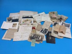 One box of assorted ephemera and pictures etc.