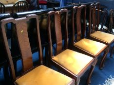 Set of four mahogany dining chairs