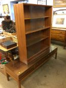 Bookcase and a G-plan style coffee table