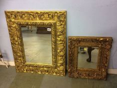 Two gilt mirrors