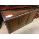 Wooden chest, electricals and large lamp etc.