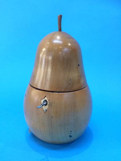 A pear shaped reproduction tea caddy - Image 2 of 3