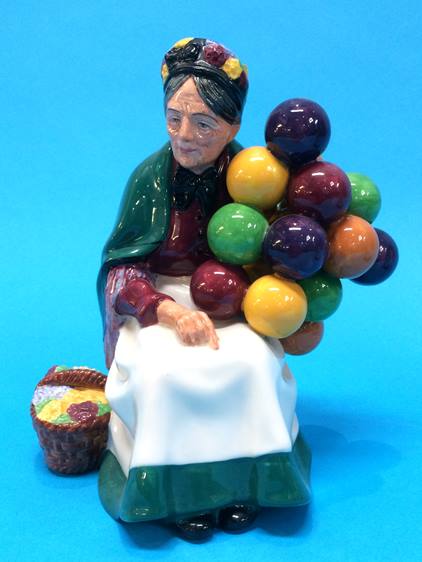 Royal Doulton figures 'The Old Balloon Seller' and 'The Jester' - Image 2 of 4