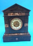 A slate mantle clock