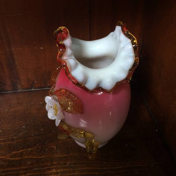Stourbridge glass vase - Image 2 of 2