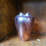 An iridescent vase