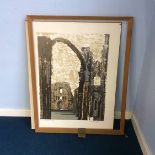 Lithograph, after Norman Wade, 'Lindisfarne Priory', 82/100