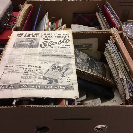 Two boxes assorted ephemera