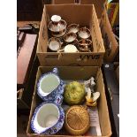 Two boxes including Hummel, Maling chintz etc.