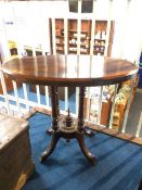 Victorian oval centre table