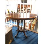 Victorian oval centre table