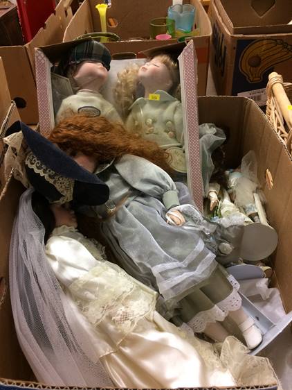 Various dolls