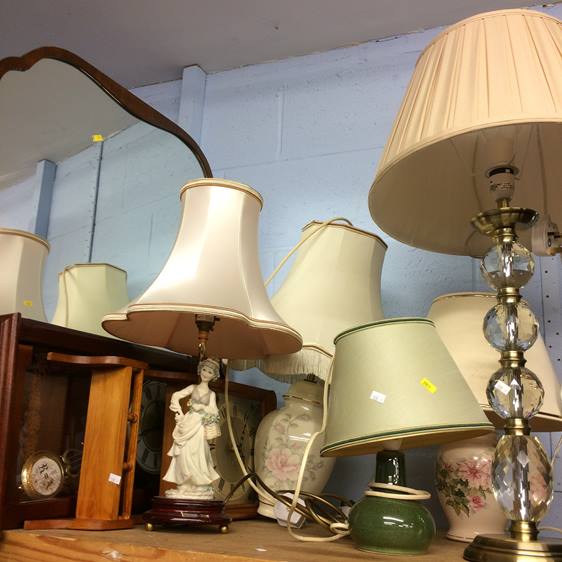 Various lamps, magazine rack etc. - Image 2 of 2