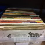 Box of assorted and a box of LPs