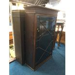 Edwardian wall mounted cabinet and a bookcase top