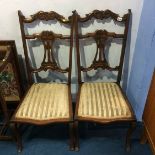 Pair of mahogany chairs