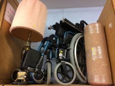 Wheelchair, lamp, rug etc.