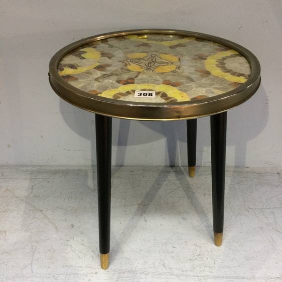Butterfly wing circular table