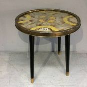 Butterfly wing circular table